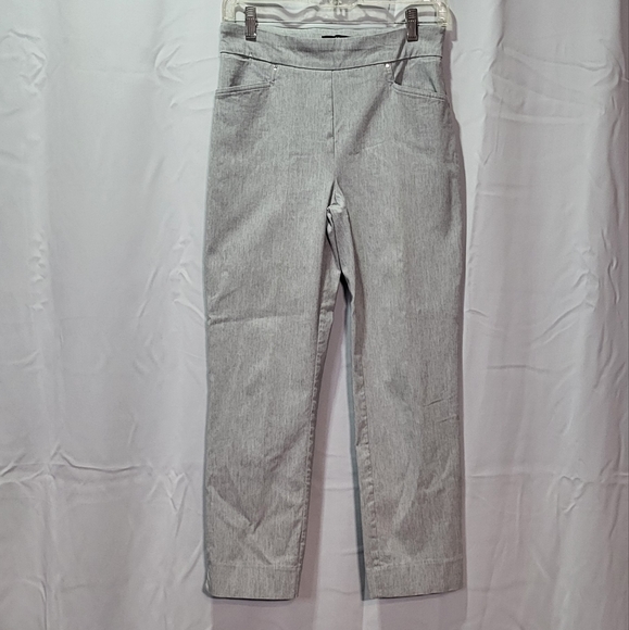 Hillary Radley Women's Light Gray Pull On Ankle Dress Pants Size Small - Picture 5 of 11